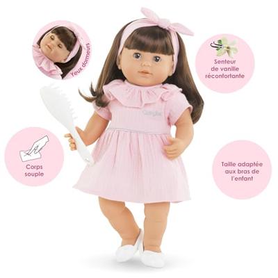 Corolle mon grand poupon babypop met lang haar - julie, 36cm