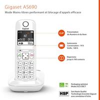 Gigaset draadloze telefoon trio dect wit gigaas690trioblanc - thumbnail