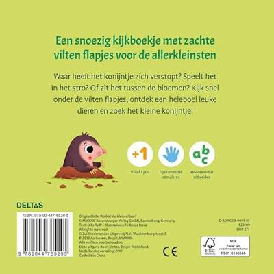 Deltas Waar is het konijntje? flapjesboek