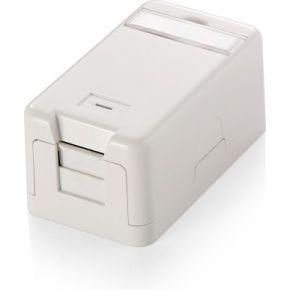 Equip 125121 surface mounted keystone box for 1 keystone jack, white Equip 125121 surface mounted keystone box for 1 keystone jack, white