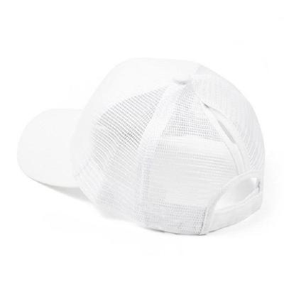 Zomer katoen mesh opening paardenstaart hoed zonnebrandcrème Baseballpet specificatie: ?? (wit)