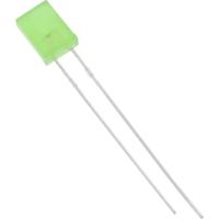 TRU COMPONENTS 1577340 Bedrade LED Groen Rechthoekig 2 x 5 mm 15 mcd 180 ° 20 mA - thumbnail