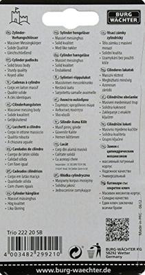 Burg Wächter 29921 Hangslot 20 mm Gelijksluitend Messing Sleutelslot