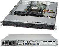 Supermicro SuperServer 5019P-WT Intel C622 LGA 3647 Rack (1U) Zwart - Serverbarbones (Intel C622, LGA 3647, Intel, Intel® Xeon®, DDR4-SDRAM, 768 GB) - thumbnail
