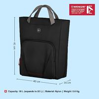 Wenger/SwissGear Motion Vertical Tote 39,6 cm (15.6 ) Damestas Zwart - thumbnail