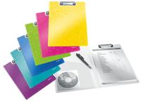 Leitz WOW klemmap met omslag, ft A4, zwart - thumbnail