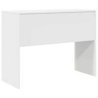 Bureau Wit 100 x 40 x 76 cm Bewerkt hout - thumbnail