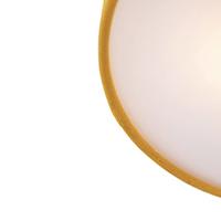 QAZQA Moderne plafondlamp oker 30 cm met gouden binnenkant - Drum - thumbnail