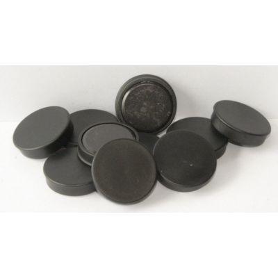Memo-magneet 30 mm zwart pakje 10 stuks