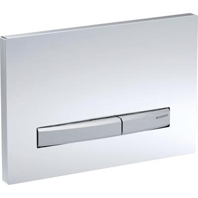 Geberit Bedieningsplaat Sigma 50 DF Spiegelend Rookglas
