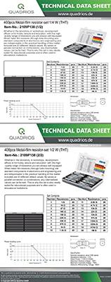 Quadrios 2109P138 2109P138 Metaalfilmweerstand assortiment Axiaal bedraad 800 stuk(s) Quadrios 2109P138 2109P138 Metaalfilmweerstand assortiment Axiaal bedraad 800 stuk(s)