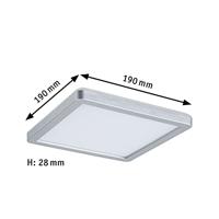 Paulmann 71007 P Atria Shine 11,2W 4000K 190x190 ch m K LED-plafondlamp LED 11.2 W Chroom (mat) - thumbnail