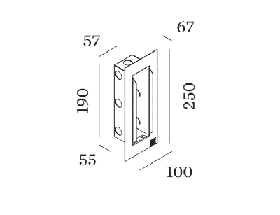 Wever & Ducre - ORIS 0.7 RECESSED HOUSING INCL. PLASTERKIT