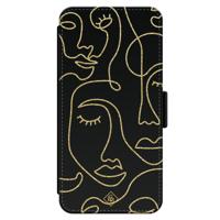 iPhone 13 Pro flipcase - Abstract faces - thumbnail