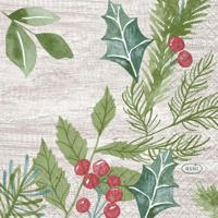 Duni Servetten Winter Greenery 24x24cm - thumbnail