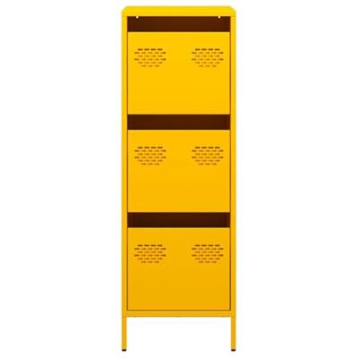 Hoge kast 39x35x103,5 cm staal mosterdgeel Hoge kast 39x35x103,5 cm staal mosterdgeel
