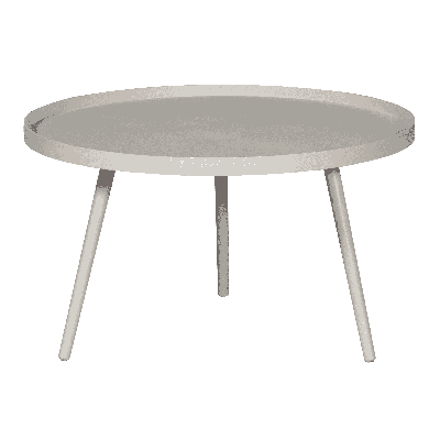 WOOOD Ronde Bijzettafel 'Mesa' Ø78cm, kleur Zand