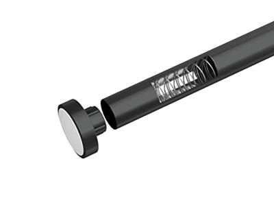 Wenko Telescopische douchestang Luz (Zwart, 110 - 185 cm)