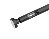 Wenko Telescopische douchestang Luz (Zwart, 110 - 185 cm) - thumbnail