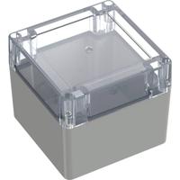 TRU COMPONENTS 6U07111109139 TC-13865108 Industriële behuizing 105 x 105 x 89.7 Polycarbonaat Lichtgrijs, Transparant 1 stuk(s) - thumbnail