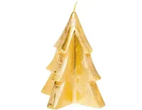 Home Society kaars kerstboom 12x17.5cm goud 1 stuks - thumbnail