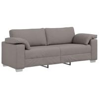 Bankstel 2 pcs Taupe 219 x 77 x 82 cm Stof - thumbnail