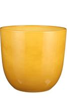 Tusca pot rond oker h14xd14,5cm Mica Decorations - Mica decorations - thumbnail