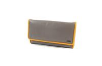 Brede klep portemonnee SOFT lijn Dusty Yellow - thumbnail