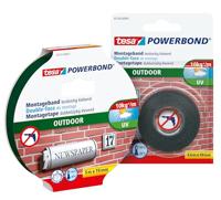 tesa OUTDOOR 55751-00001-03 Montagetape tesa Powerbond Zwart (l x b) 5 m x 19 mm 1 stuk(s) - thumbnail