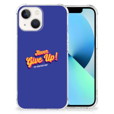 iPhone 13 Telefoonhoesje met tekst Never Give Up iPhone 13 Telefoonhoesje met tekst Never Give Up