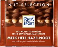 Chocolade Ritter Sport melk-hele hazelnoot 100gr - thumbnail