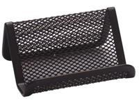 Q-CONNECT visitekaartenhouder 11 x 7,5 x 5 cm metaal zwart - thumbnail