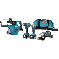 Makita DLX4103W Accu Combiset 4-delig 18V 5.0Ah in Trolley Tas - thumbnail