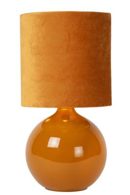 Lucide ESTERAD - Tafellamp - Ø 24 cm - 1xE14 - Okergeel