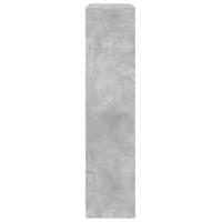 Kamerscherm / boekenkast 3-laags 123x29x123 cm hout betongrijs - thumbnail
