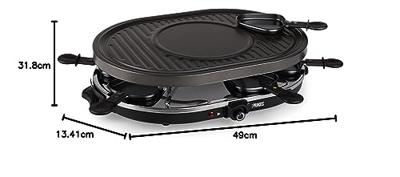 Princess 162700 Gourmetset 8 Persoons Zwart/RVS
