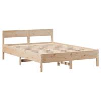 Bedframe zonder matras massief grenenhout 140x200 cm - thumbnail