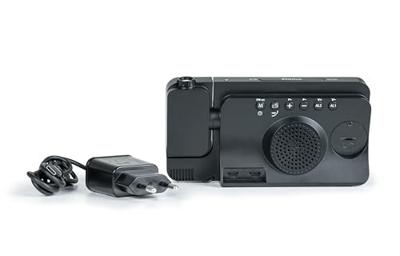 THOMSON Wekkerradio met CP100T-projectie, temperatuur- en vochtigheidsweergave, 20 FM-zenders, tijdsaanduiding op batterij