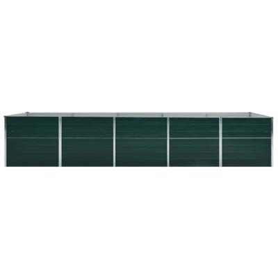 Plantenbak verhoogd 400x80x77 cm gegalvaniseerd staal groen