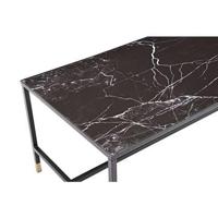 Nohr Salontafel 'Shaindy' Marmerlook, 130 x 60cm, kleur Zwart - thumbnail