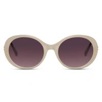 CWI zonnebril ovaal dames volledig omrand cat. 3 wit/zwart - thumbnail