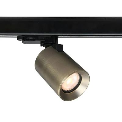 Artdelight TRACK Megano Railspot - 1-fase Railsysteem / Railverlichting - 1xGU10 - antiek brons