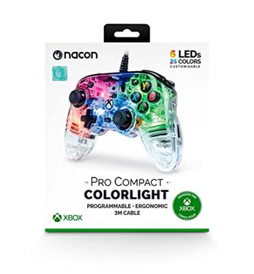 NACON Wired Official Xbox Series X Pro Compact Controller Colorlight