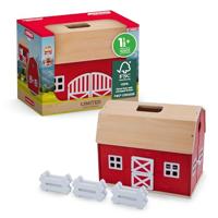 Schleich farm world houten boerderij 42602 - thumbnail