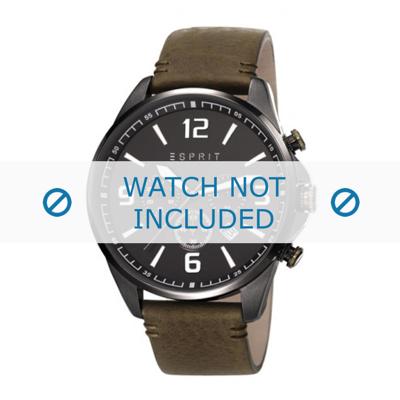 Esprit horlogeband ES108001-002 Leder Groen