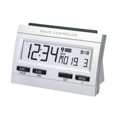 Techno Line 02991 Wekker Zendergestuurd Zilver Alarmtijden 2