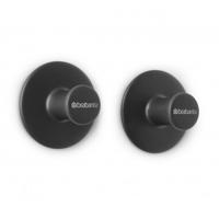 Brabantia handdoekhaakjes set van 2 dark grey - thumbnail