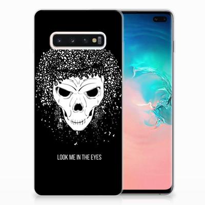 Silicone Back Case Samsung Galaxy S10 Plus Skull Hair Silicone Back Case Samsung Galaxy S10 Plus Skull Hair