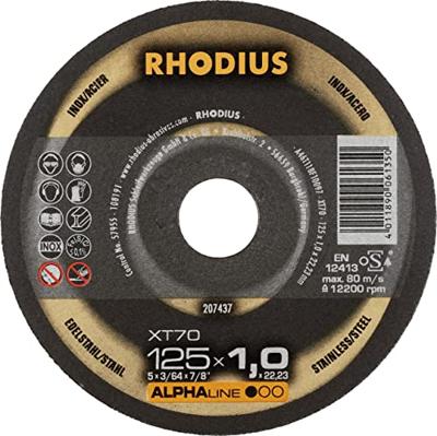 Rhodius XT70 207437 Doorslijpschijf recht 125 mm 1 stuk(s) RVS, Staal Rhodius XT70 207437 Doorslijpschijf recht 125 mm 1 stuk(s) RVS, Staal