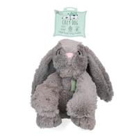 Cozy Dog Bunny Hondenknuffel - Puppy Knuffel met Hartslag - Hartslag knuffel voor hond - Hondenspeelgoed - Tegen Verlatingsangst (Grijs) - thumbnail